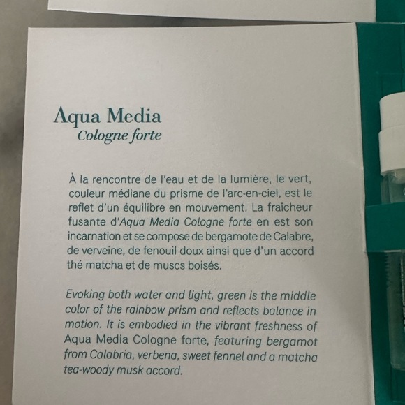 5 x 2ML Aqua Media by MFKP. Eau de parfum. - Picture 3 of 3